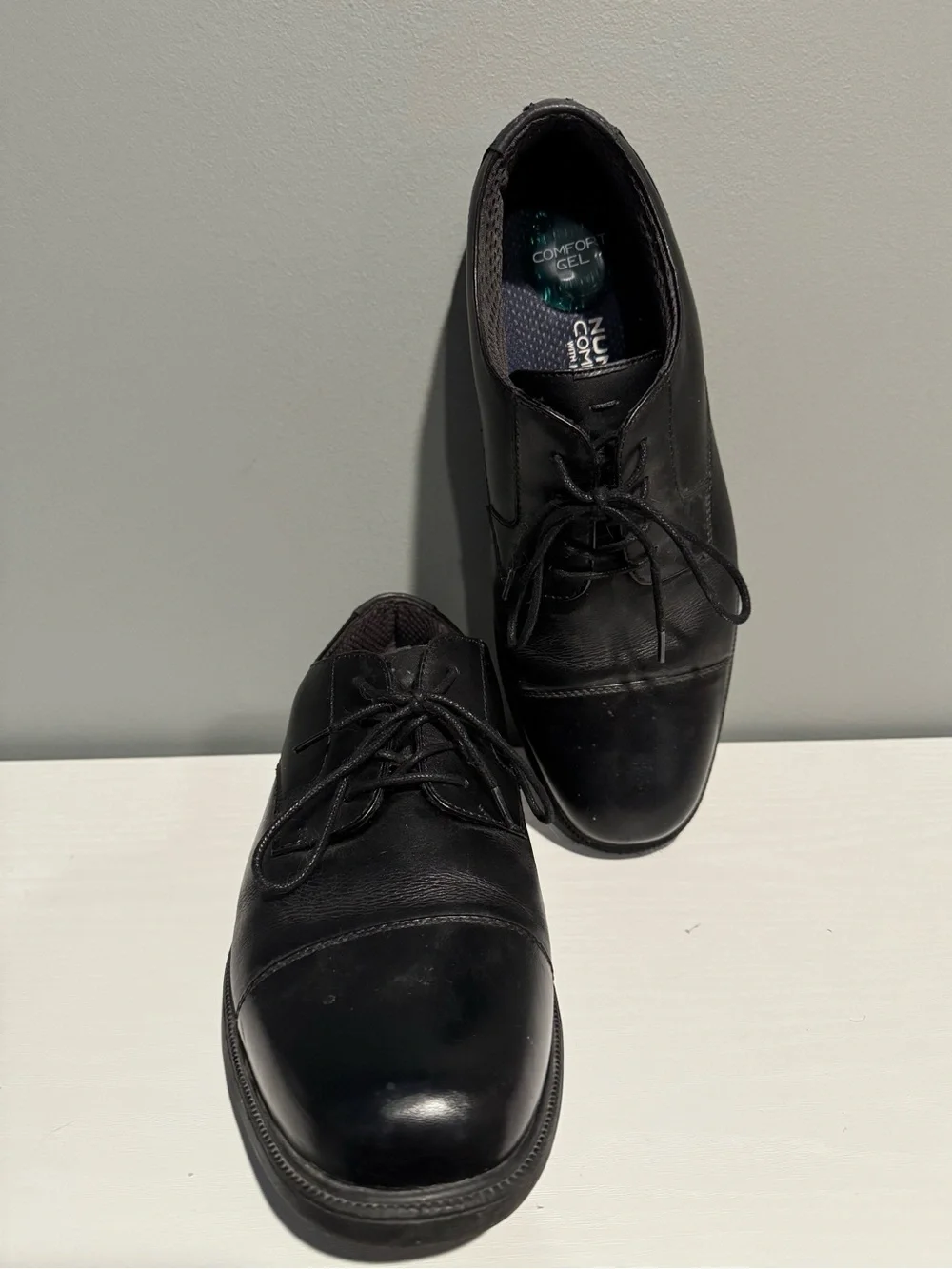 Comfort Gel Nunn Bush Kore Black Men's Lace-Up Dress Shoes